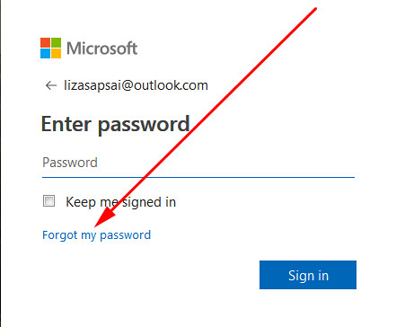Hotmail recover your password email account