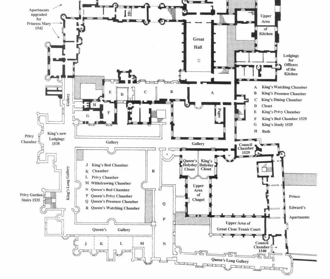 Hampton Court Palace Rooms ~ Hampton Court Inside Palace Rooms Maps