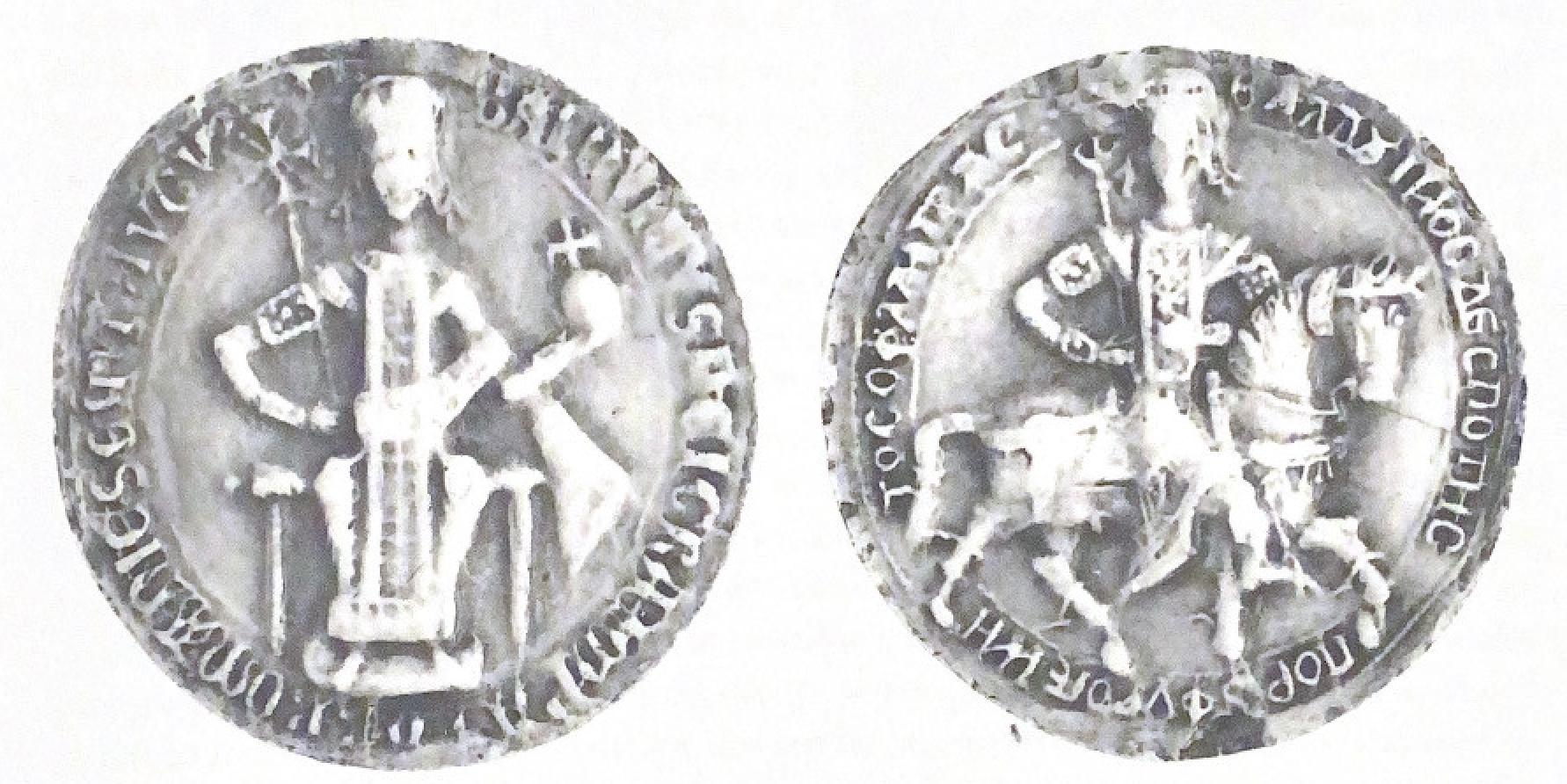 Seal of Baldwin II (1247), (r. 1228-61), Latin Empire of 