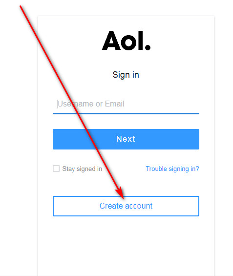 AOL mail sign up / create AOL account