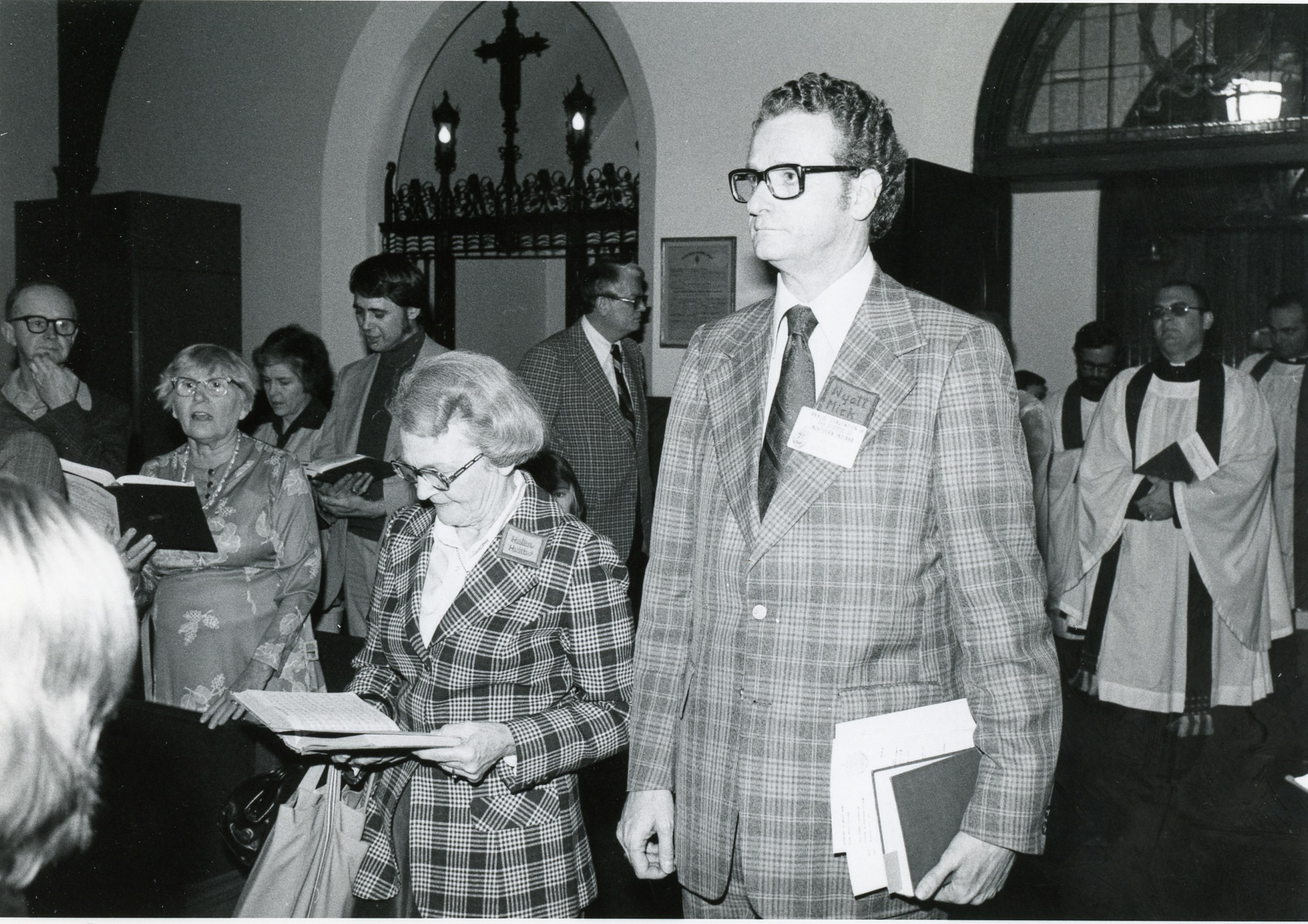 1977 Diocesan Convention, Cathedral, South Bend, Helen Hobbs and ...