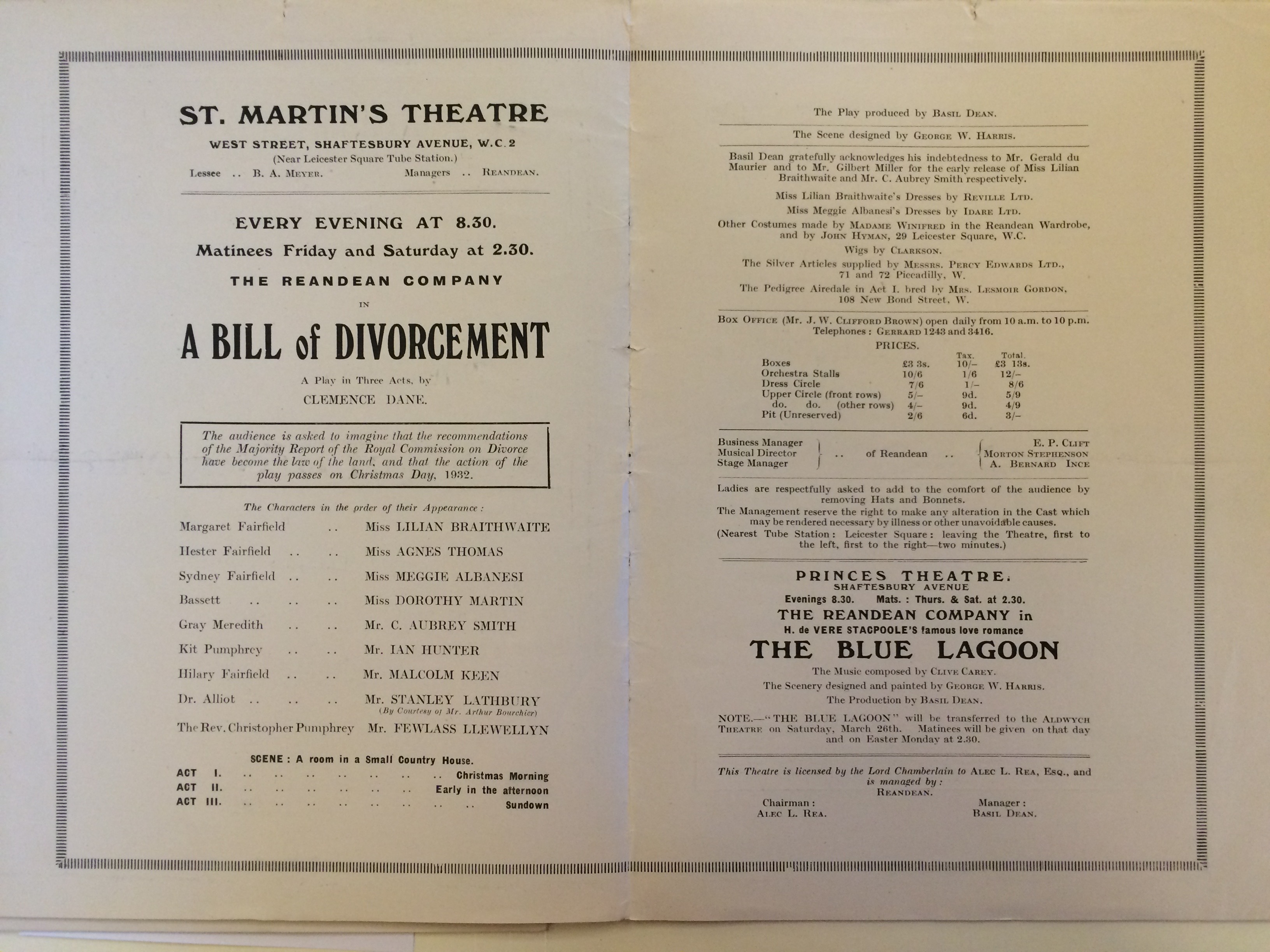 Selection of individual Cambridge Theatre programmes 1940s West End programme 