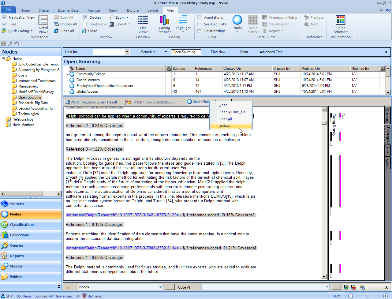 nvivo and hyperresearch are statistical software packages