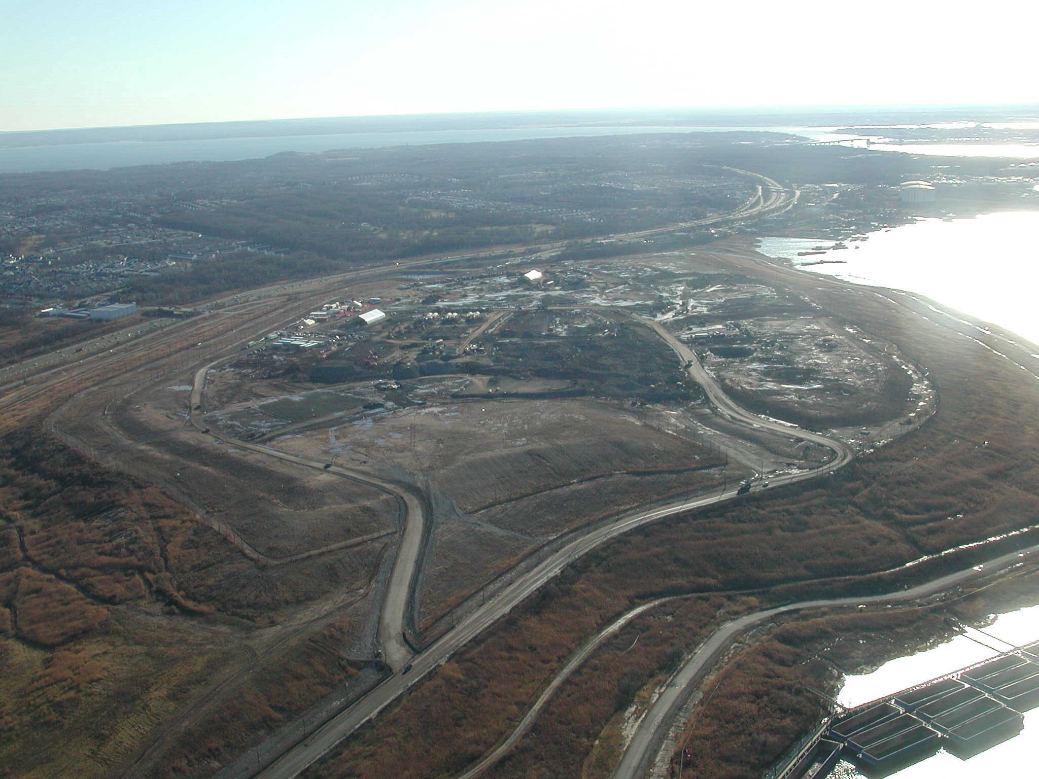overview of a landfill